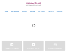 Tablet Screenshot of joshuadelung.com